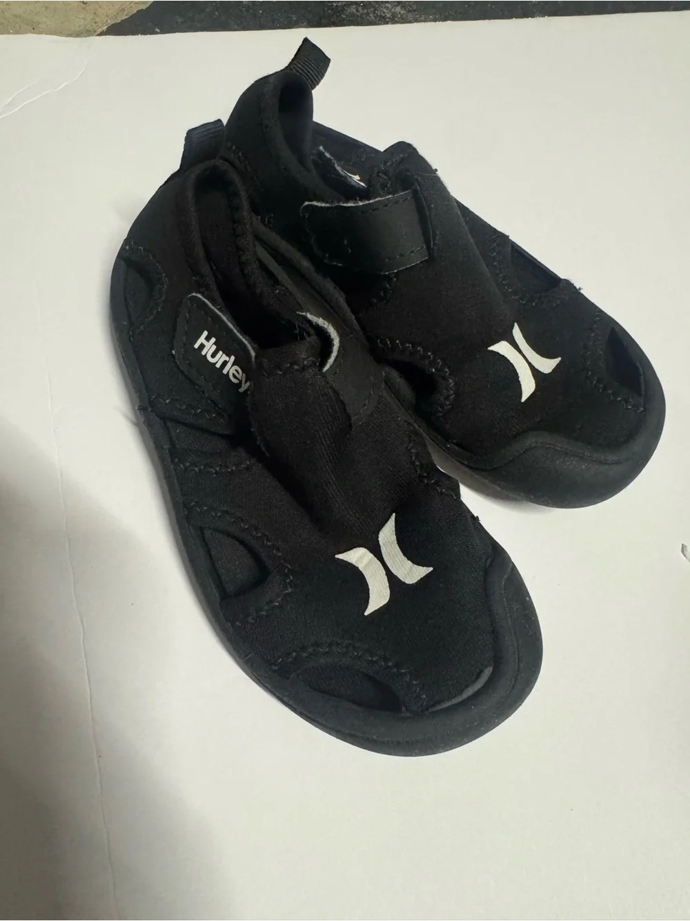 Hurley Kids Black Water Shoes with White Logo